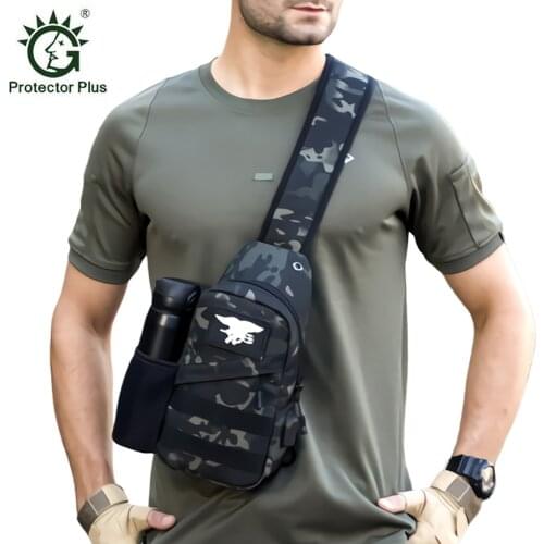 USB Charging Military Tactical Bags Outdoor Chest Bag Travel Hiking Trekking Bag Cycling Climbing Shoulder Backpack