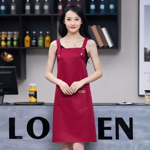 1 Piece Waterproof Coffee Milk Tea Shop Manicure Men And Women Restaurant Chef Apron Work Waist Apron