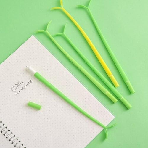 48PCS Creative Gel Pens 0.5mm Silicone Cute Student Ball Pen Signature Pen Stationery Kawaii School Supplies