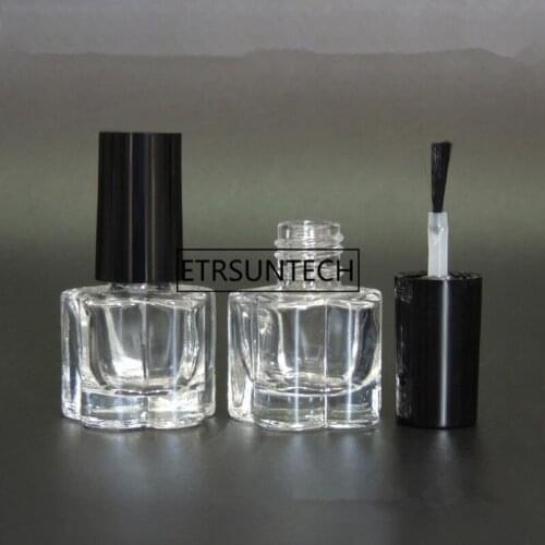 5ml Transparent Glass Nail Polish Bottle Makeup Tool Polish Empty Cosmetic Containers Nail Glass Bottle with Brush F1302