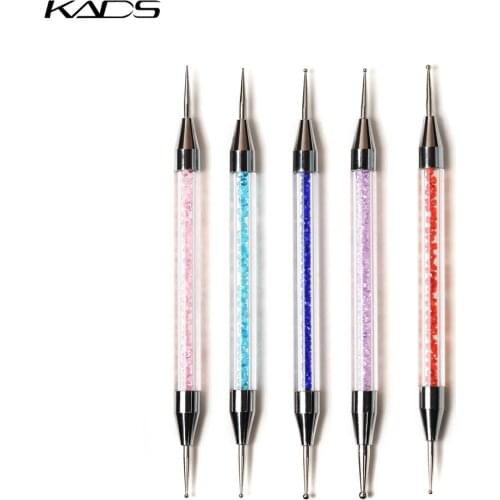 5 pcs/set Nail Dotting Pen Professional Nail Point Pen UV Gel Nail Painting Draw Brush Rhinestone Studs Picker Manicure Tools