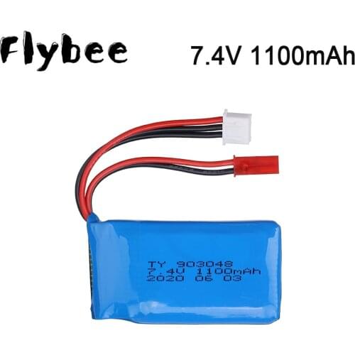 7.4V 1100mAh 25c LiPo Battery For Wltoys A949 A959 A969 A979 K929 1/18 Rc Car 7.4v Batteries for Wltoys A969 RC Car Spare Part