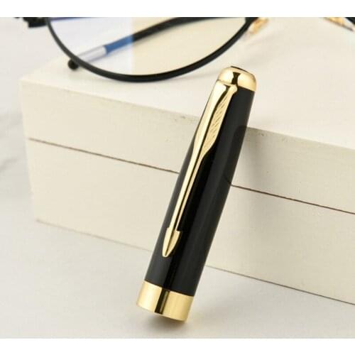 Luxury Metal Signature Ballpoint Pen Black Ink Business Writing Office Supplies C90C