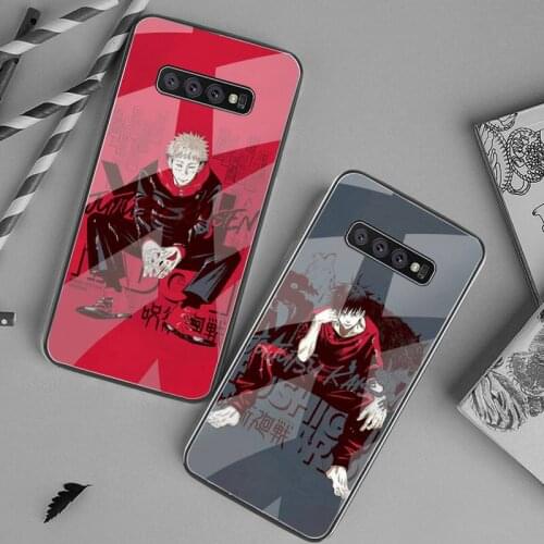Jujutsu Kaisen Uchida Yuuma Gojo Satoru Phone Case Tempered Glass For Samsung S20 Plus S7 S8 S9 S10 Plus Note 8 9 10 Plus