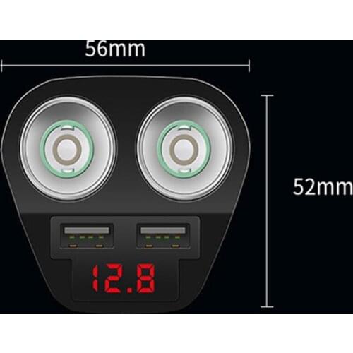 Dual USB Car Charger Adapter 3.1A Digital LED Voltage/Current Display Auto Vehicle Metal Charger For Smart Phone/Tablet #8
