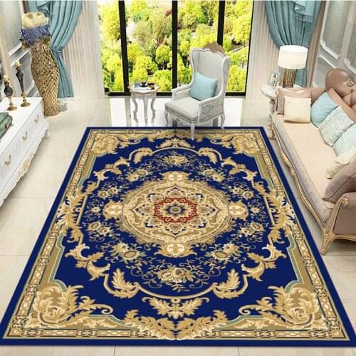 Europe Persian Carpets For Living Room Hotel Carpet Bedroom Flower Sofa Coffee Table Rug Study Room Floor Mat Palace Soft Rugs