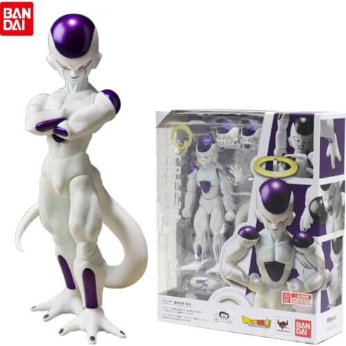 BANDAI Anime Figures Dragon Ball Z Resurrection Frieza SHF Anime Action Figures Super Model Toys for Children Birthday Gift 14cm