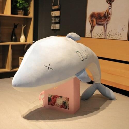Giant Lovely Soft Dolphin Plush Toys for Children Stuffed Sea Animal Doll Baby Sleeping Pillow Birthday Gift for Kids Girls