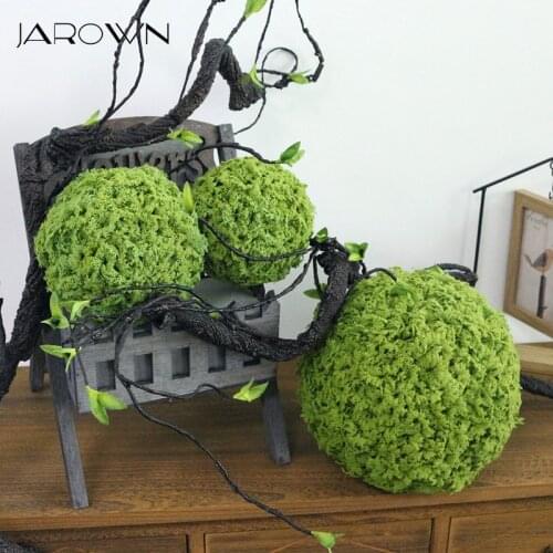 JAROWN Artificial Plant Milan Ball Simulation Green Moss Ball Grass Ball Party Decoration Set Wedding Scene Decoration