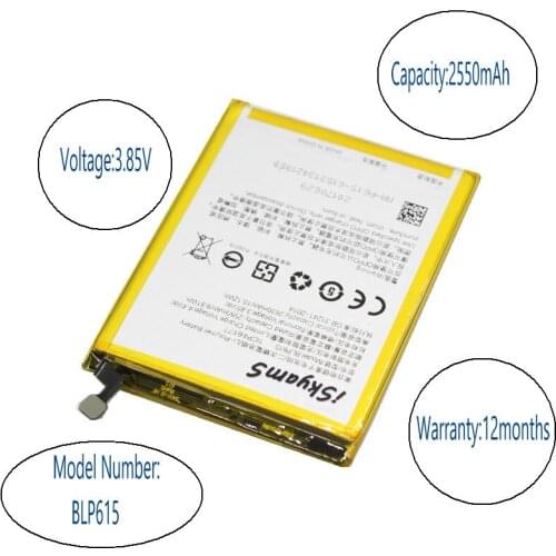 ISkyamS 10pcs/lot 2550mAh BLP615 / BLP 615 Cell Phone Replacement Li-Polymer Battery For OPPO A37 A37M Batteries