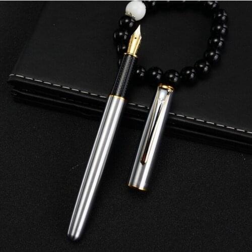 Classic Design Luoshi 909 Brand Metal Ink Fountain Pen Luxury China Business Men Gift Pen Buy 2 Pens Send Gift