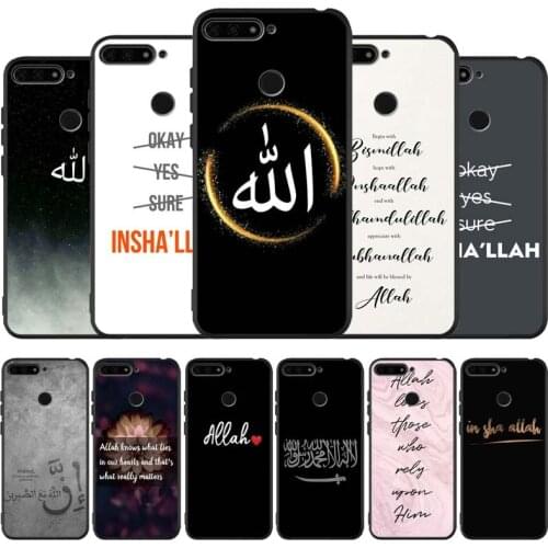 Muslim Islam black Silicone Phone Case For honor 30 20 Pro 8 8X 9 10 20 Lite Mate 10 20 30 Lite Pro cover