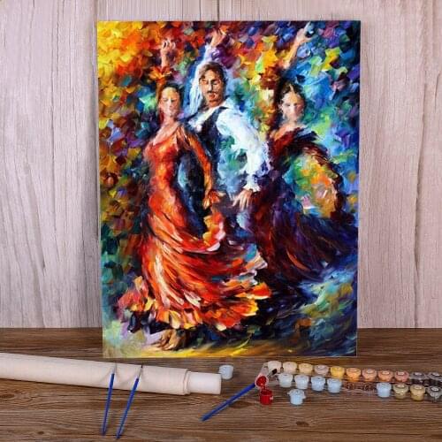 Passion The Dance DIY Paint By Numbers Package Acrylic Paints 40*50 Oil Painting Decorative Paintings Adults Drawing