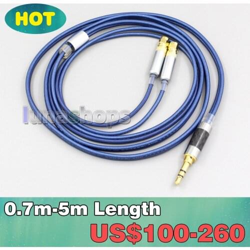 Earphone PURE Silver Cable + PEP Insulated For HiFiMan HE400 HE5 HE6 HE300 HE560 HE4 HE500 HE600 Headphone LN004823