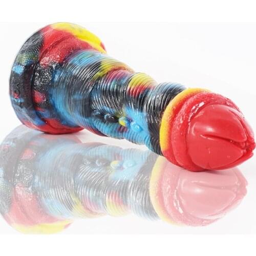 New petal Glans Huge Animal Dildo Silicone Fake Penis Dildo Realistic Erotic Simulation Male Female Masturbator Adult Sex Toys