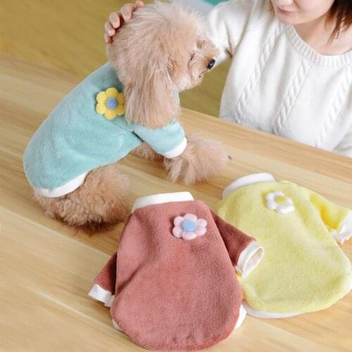 Pet Clothes Soft flannel Puppy Kitten Pet Coats For Small Medium Dogs Cats Warm Winter Dog Cat Jacket Clothing Chihuahua