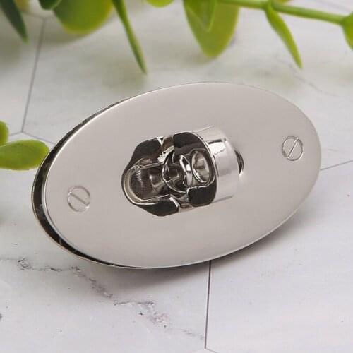 Oval Twist Lock Bag Case Catch Buckle Clasp For Handbags Accessories DIY Craft Y5JD
