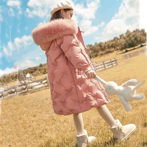 2021 Children Thick Warm Clothing Girls Clothes Winter Jackets 5-15Years Parka Hooded Thicken Kids Teen Snow Coat Snowsuit