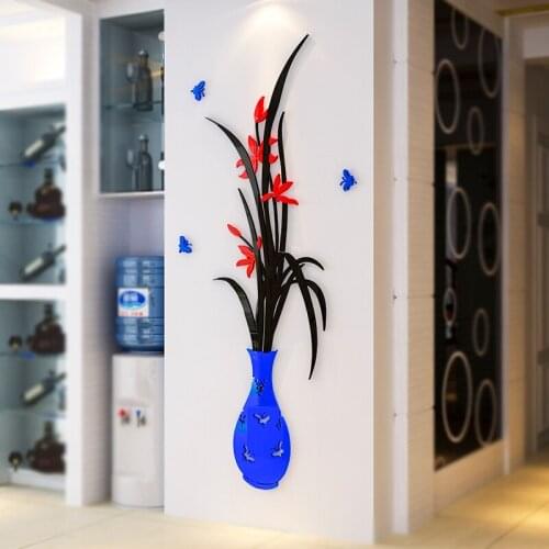 Nordic style simple 3d three-dimensional wall stickers living room net red background wall self-adhesive decoration