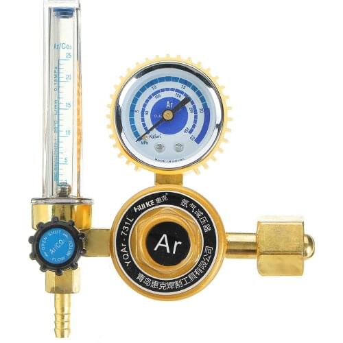 G5/8" 0-25Mpa Argon CO2 Mig Tig Flow Meter Gas Regulator Flowmeter Welding Weld Gauge Argon Regulator Pressure Reducer