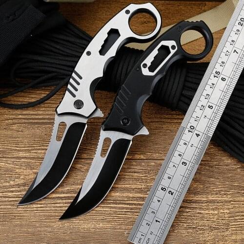 Folding Pocket Knife 7.99'' Survival Tactical Knife Outdoor Hiking Camping Hunting Knives for Self-defense EDC Fishing Tools