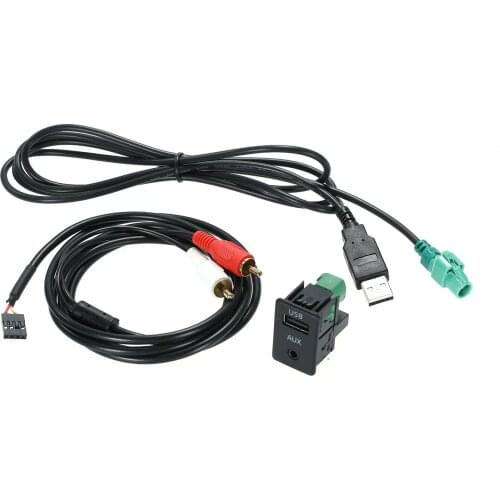 Universal 12V USB 2.0 Adapter Car AUX USB Adapter USB Charging Replacement for Clarion Alpine