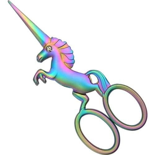 Retro Vintage Cutting Scissors Sewing Tailor Thread Scissors For Trimming Unicorn Household Stainless Shears Handmade Fabric