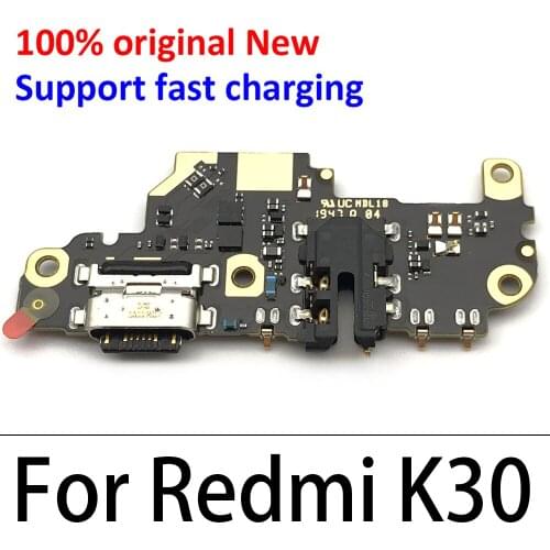 New For Xiaomi Redmi K30 USB Charging Dock Port Charger Connector Board Flex Ribbon With Microphone Autio Jack For Pocophone X2