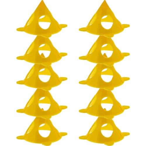 10/20pcs 6x5cm Painter Pyramid Stands Yellow Paint Support Stands For Dyeing Or Bonding Projects Easily Fixed Locking