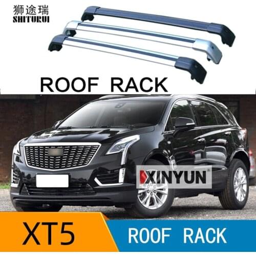 2Pcs Roof Bars for CADILLAC Xt5 2016 2017 2018 2019 2020 Suv Aluminum Alloy Side Bars Cross Rails Roof Rack Luggage