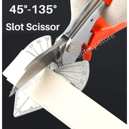 45 Degree 90 Degree Trunking Scissors Angle Miter Shears SK5 Blade Cutting PVC PE PPR Plastic Thin Wood Frame Wire Slot Cutter