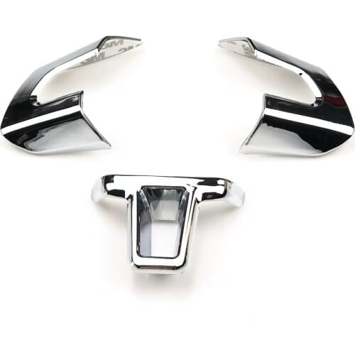 ABS Chrome trim Steering Wheel sticker car accessories For Volkswagen Golf MK6 Polo MK5 MK6 EOS Touran Caddy Bora