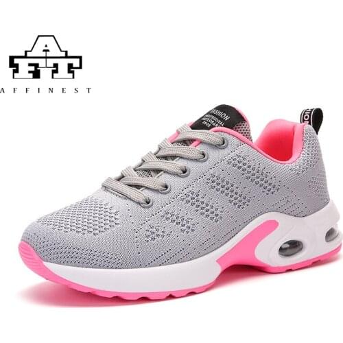 AFFINEST Unisex Women Running Shoes Lovers Breathable Summer Sneakers Air Cushion Trainer Shoes Outdoor Sports Walking Shoes