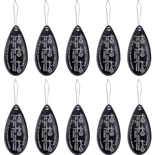 10 Pcs/Lots Aluminum Automatic Needle Threade Needle Recognition Device Hand Sewing Accessories Helpful Easy Use Sewing Tool