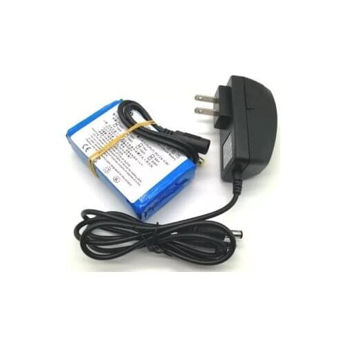 Free shipping 12v 7000mah 7ah lithium ion rechargeable battery with 2A charger for speaker led light