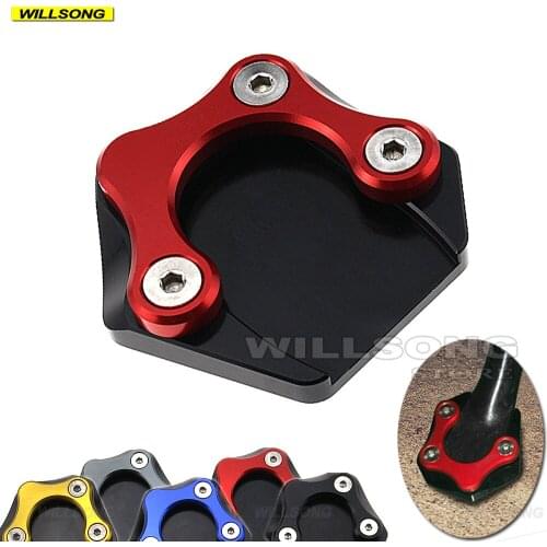 Side Kickstand Stand Extension Support Enlarger Plate Base For SUZUKI GSR750 GSXS1000/F Motorcycle Accessories
