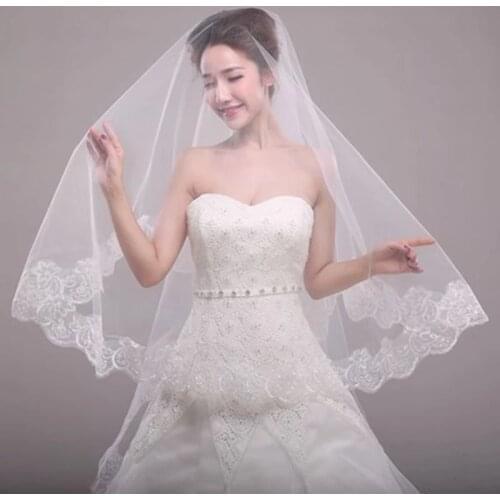 Cheaper Veil Wedding Veil Wedding Accessories Lace Bridal Veil Soft Tulle Veil 2023