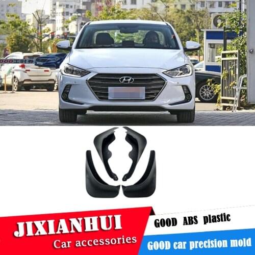 For Hyun dai ELANTRA 2016-2018 Mudflaps Splash Guards Front With the color and rear Mud Flap Mudguards Fender Modified special