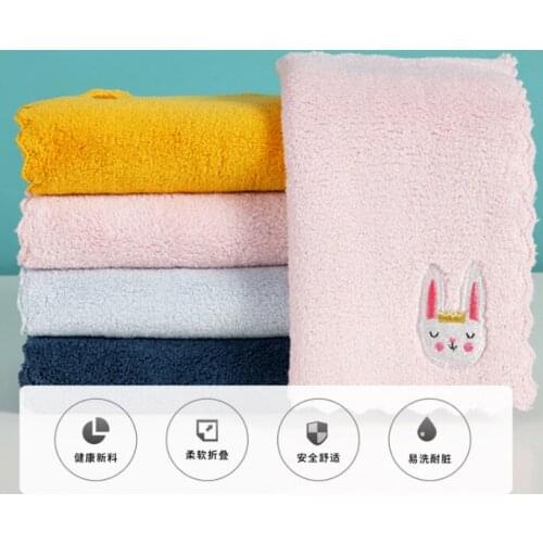 Household dishcloth clean water towel to grease washing dishes kitchen coral wool not to drop flocculant wipe tablecloth J05