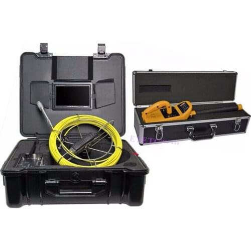 Pipe Drain Sewer Video Inspection Camera W/50m Cable Pipe Locator DVR Recorder 4400mah Battery Portable Borescope
