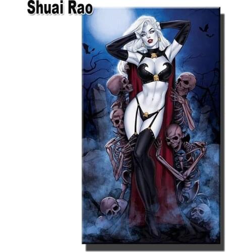 Fantasy Sexy Woman 5D DIY diamond painting cross stitch mosaic diamond embroidery Queen,Skull,Mosaic Crystal Full Square Drill