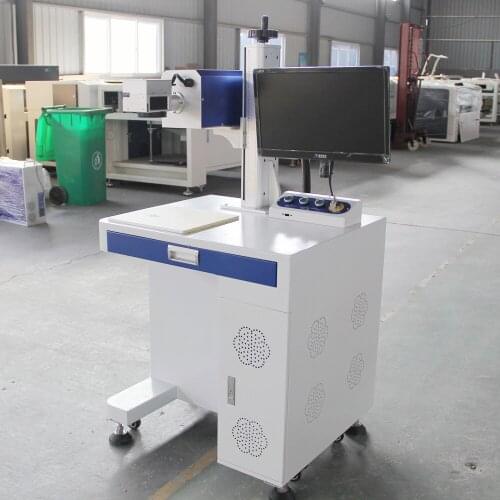 Small Mini 3d Color Portable Mopa Fiber Laser Raycus Metal Fiber Laser Marking Machine 20w 30w 50w 100w Laser Engraver