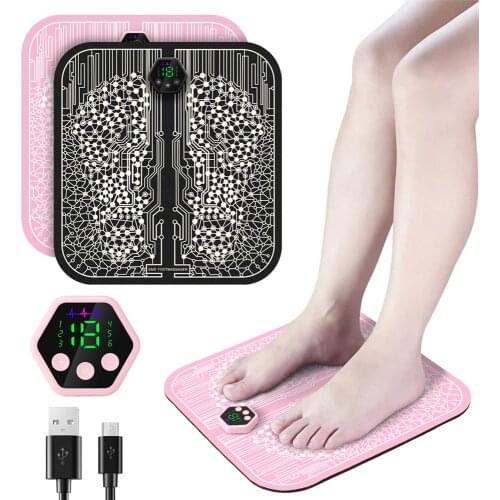 Drop Shipping Electric Foot Massager Tens EMS Fisioterapia Mat Massageador Pes Muscular Electric Health Care Relaxation Massager