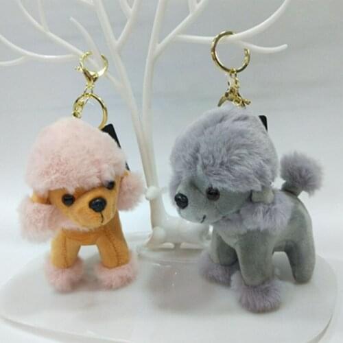 Mini dog Stuffed Plush Toys 13cm Small dog Stuffed Toys mix color pelucia Pendant Kids Birthday Gift Party Decor DMR0001