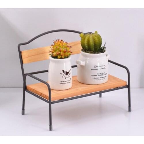 Mini Solid Wood Bench Micro-landscape Photography Props Small Chair Table Decoration Furniture Accessories