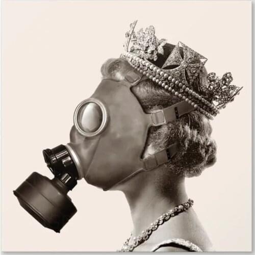 HD Black White Print Modular Character Picture Canvas Painting Crown Poster For Living Room Home Decoration Wall Art Framework