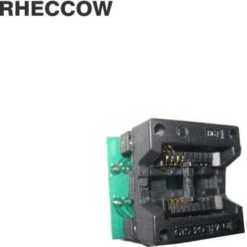 RHECCOW 10pcs/lot SOP8 to DIP8 wide 200mil-208mil programmer IC adapter socket