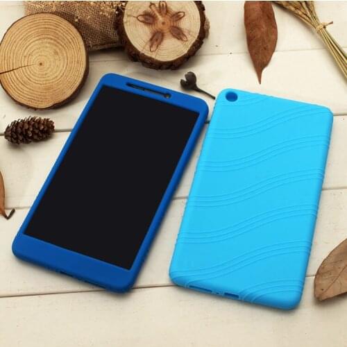 Silicone Rubber Soft TPU Back Cover Case for Lenovo Tab 3 7 Plus TB-7703 TB-7703X TAB3 7 Plus 7 inch Tablet + Stylus Pen