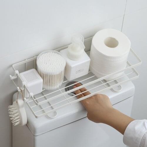 Bathroom Toilet Racks Punch-free Washing Machine Storage Racks Iron Toilet Racks Bathroom Accessories Bathroom Organizer