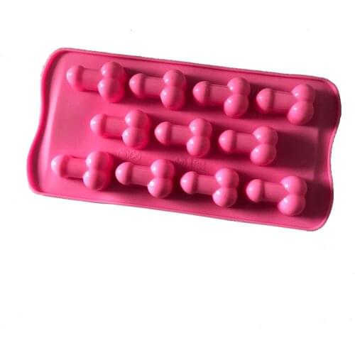 Penis Shape Silicone Cake Molds Ice Cube Tray Ice Bar 3D Pudding Gum Chocolate Candy Cupcake Fondant Cake Decorating Tools